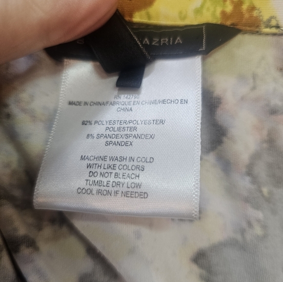 BCBG MAXAZRIA Mystical Leopard Art to Wear Snap Closure Long Sleeve Medium - Picture 11 of 16